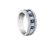 Ringe Damiani Dame Belle Epoque in Weißgold Zaffiro 0.85 Ct 20039702 - 20039702